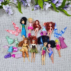 Disney Fairies Mini Dolls Zarina Fawn Rosetta Vidia